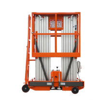 8m 10m 12m 14m 16m 18m 20m manual Portable electric single double mast aluminum alloy telescopic man lift for sale